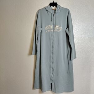 Allday Charm Green Hooded Full Zip Track Suit Jacket Sweater Sz 12